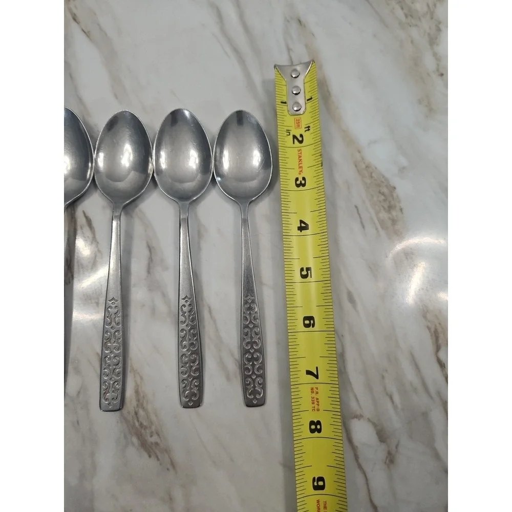 Vintage Imperial IIC Cadiz Stainless Flatware Set 7 Spoon Hong Kong